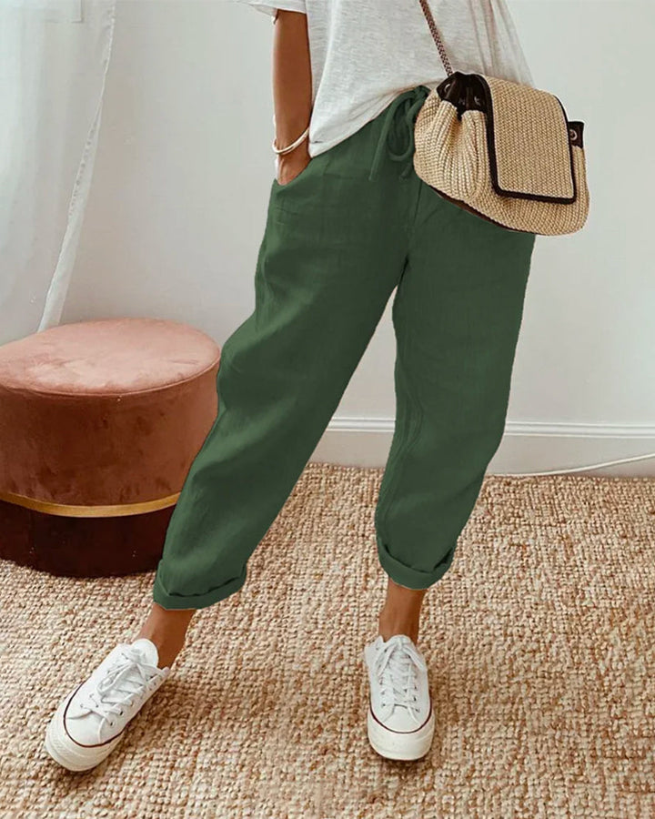 Rosa | Elegante Linnen Pantalon